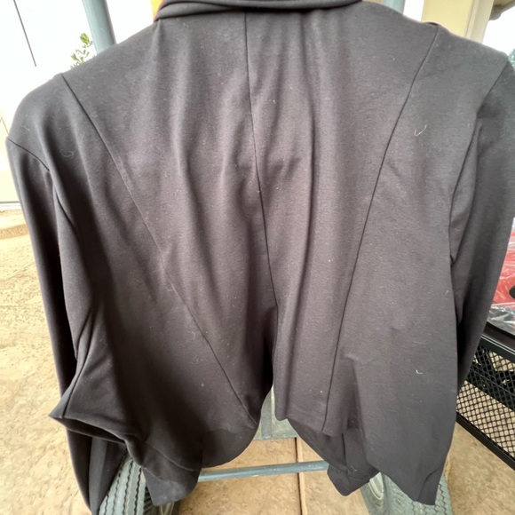 Torrid Black Blazer with Zipper Accents - Picture 3 of 3